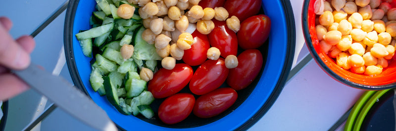 Greek Chickpea Salad with Pita Bread