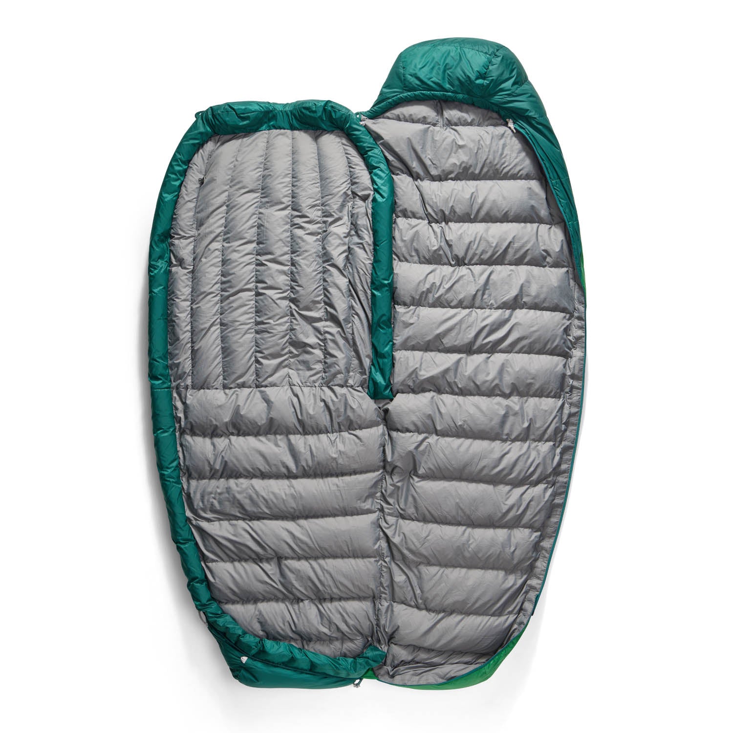 Free Flow zips: open completely flat as a quilt