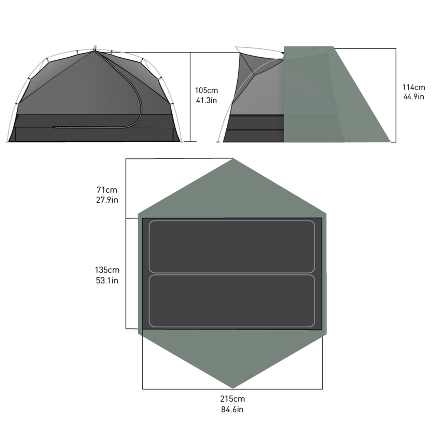 2 Person || Ikos Lightweight Tent