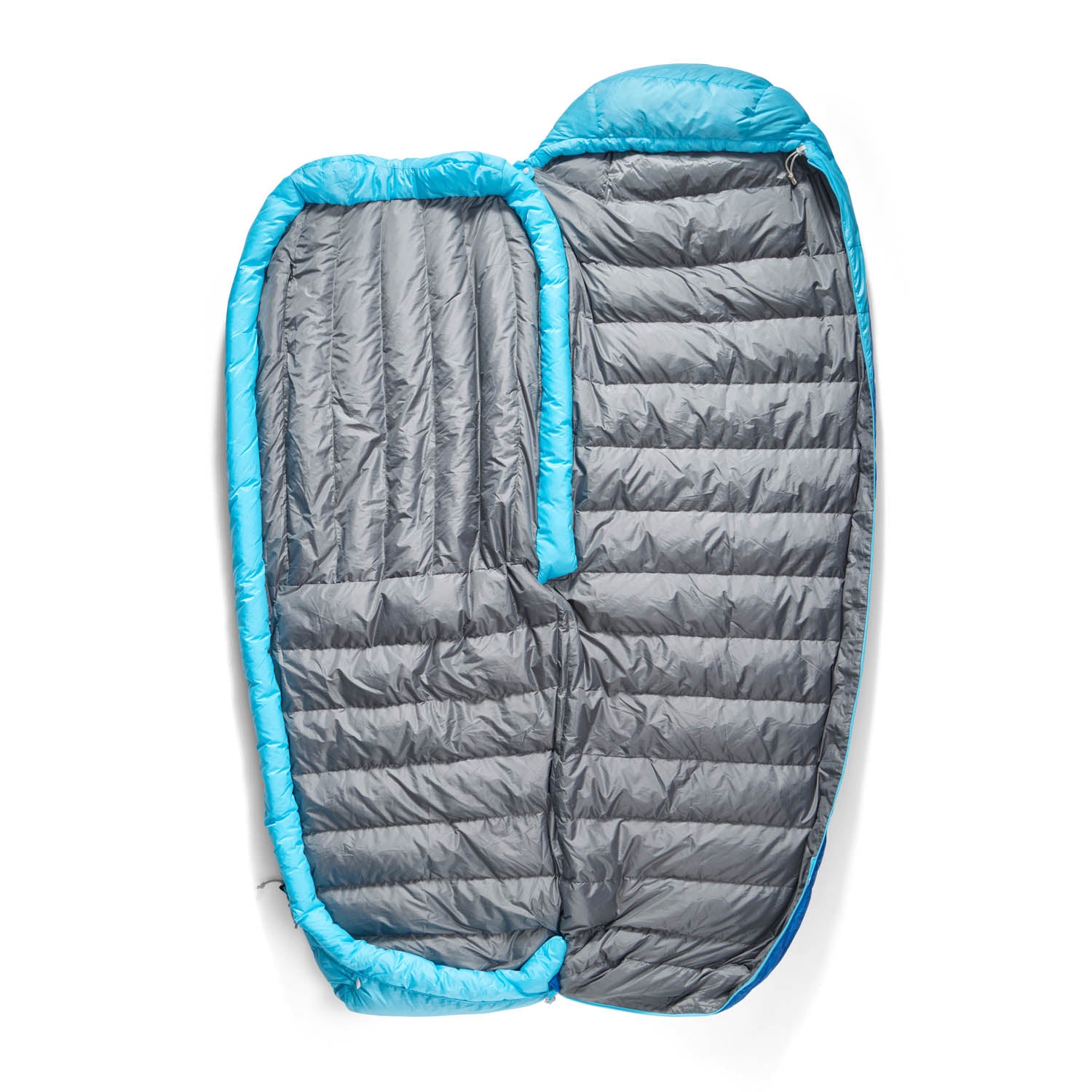 Free Flow zips: open completely flat as a quilt