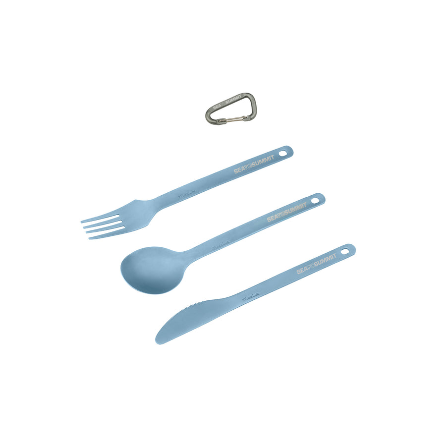 Titanium Spoon, Fork & Knife Set (Like New)